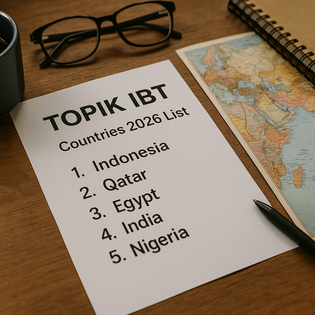 6 Things to Check Before TOPIK IBT New Countries 2026 List